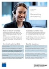 Flyer sobre acuerdos de línea de atención telefónica